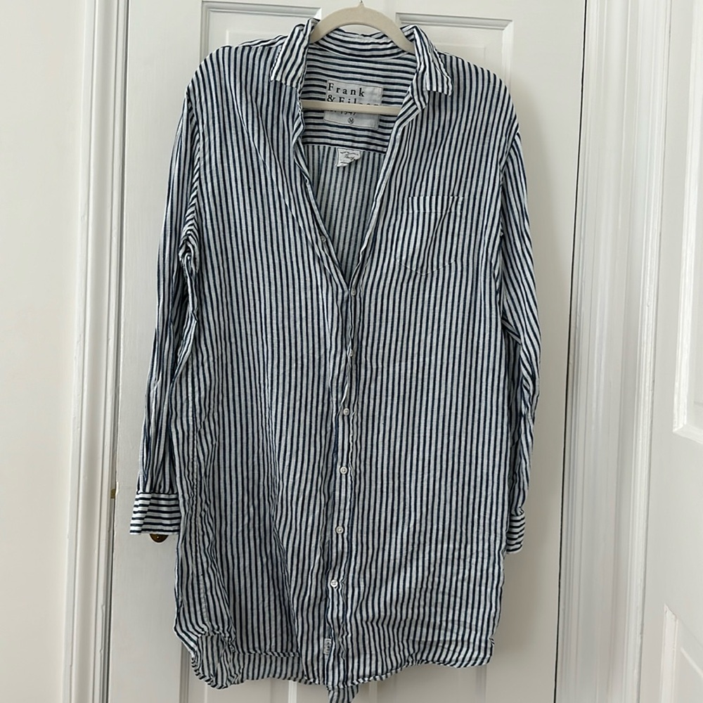 Frank & Eileen Mary Stripe Shirt Dress